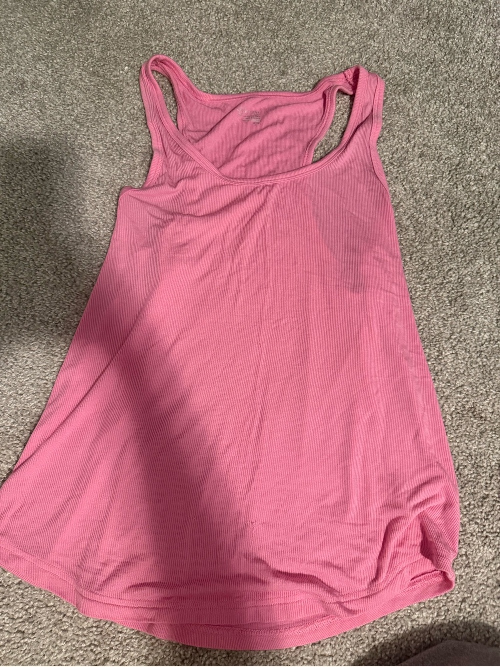 Offline by aerie Ribbed Pink Racerback Tank Top